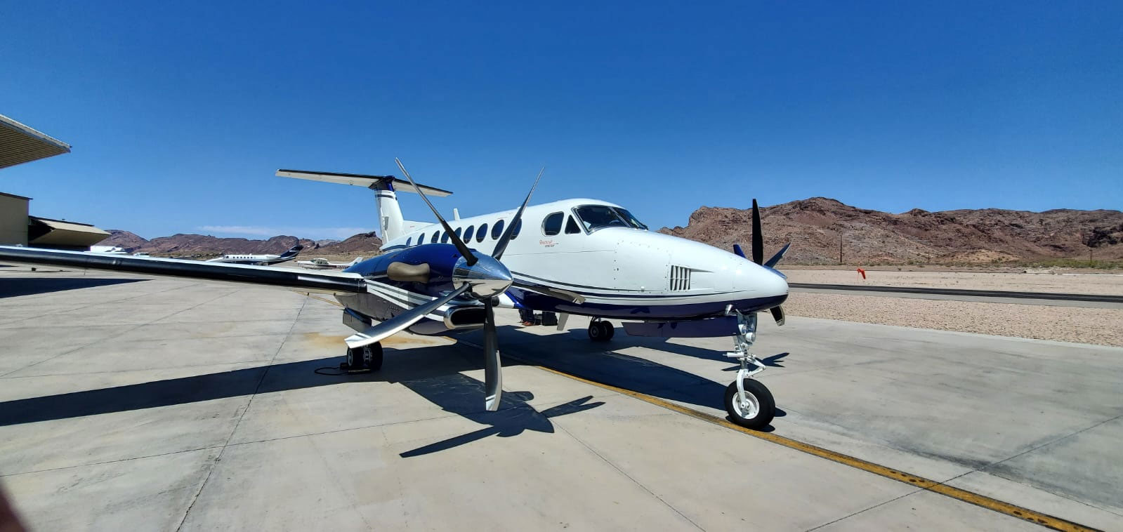 aircraft up close in mountains