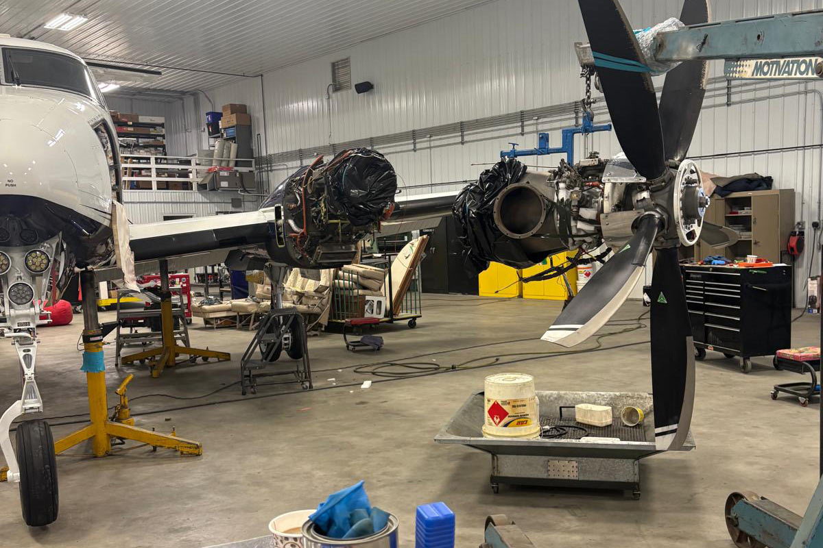 aircraft disassembled